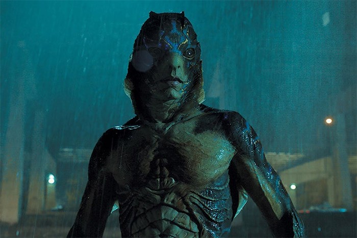 Amphibious man in the movie The Shape of Water