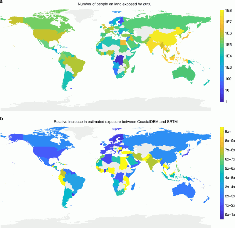 300 Millionen Menschen werden bis 2050 vom Aufstieg der Ozeane betroffen sein