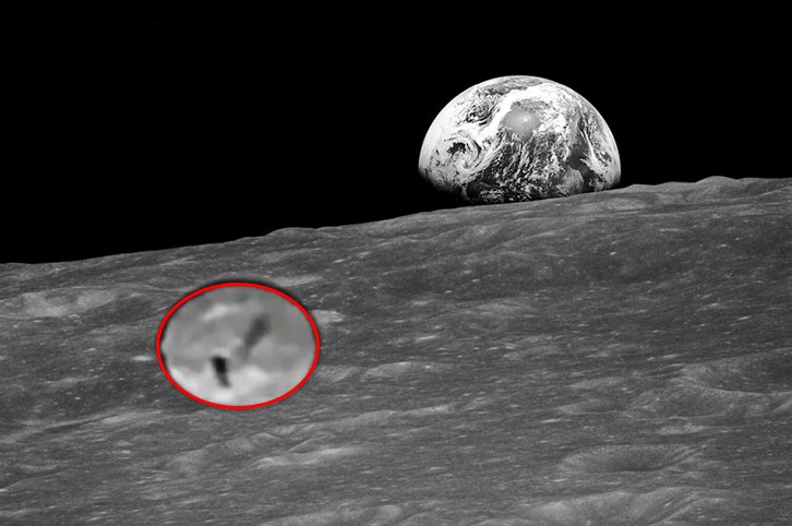 A spectacular video shows a "cylindrical object that expels a puff of smoke" on the moon 15