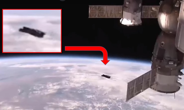Huge UFO appears near the International Space Station 21