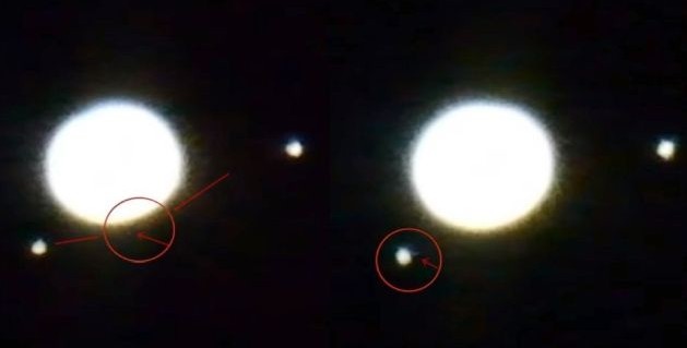 Sky watcher observes "Alien Spaceships" passing in front of planet Jupiter 8