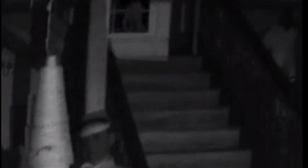 TV Show Ghost Nation captured apparition of legs walking across stairs 2