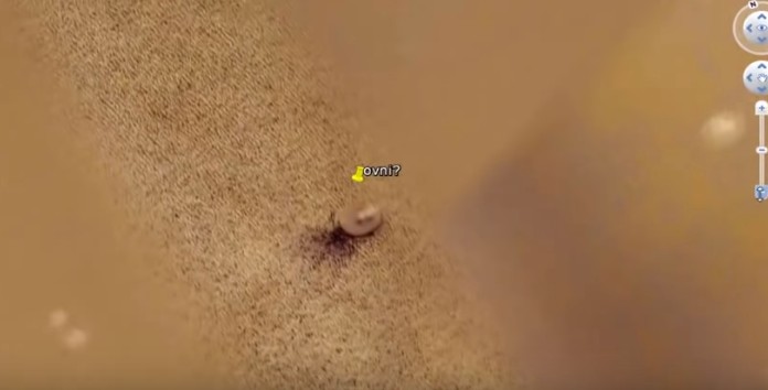 A huge "discoid object" photographed near the Martian North Pole 10