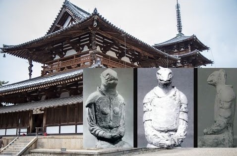 The story behind the reptilian statue of the Horyuji Nara Temple, Japan 6