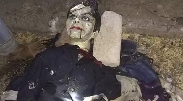 The “cursed” doll was found abandoned in Mexican river after being burned by frightened neighbors  10