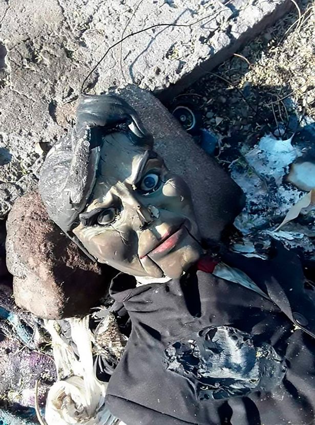 The “cursed” doll was found abandoned in Mexican river after being burned by frightened neighbors  8