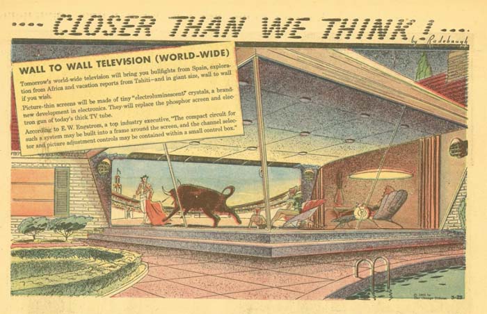 Huge panoramic TV (Arthur Radebo comics) Huge panoramic TV (Arthur Radebo comics)