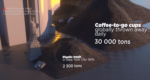 A clear comparison of all the plastic in the world with New York 19