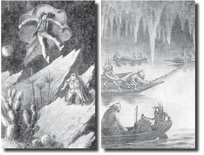 Among the Selenites (illustrations for the novel by H.G. Wells "The First Men on the Moon")