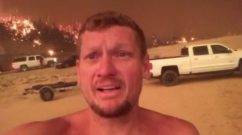 A tourist fell into a fire trap: published a creepy video from California 1