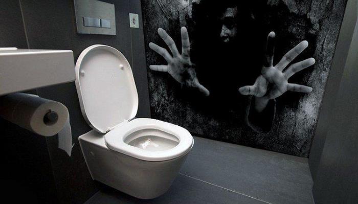 A haunted toilet was installed in an amusement park in Japan 1