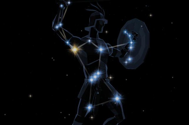 Model of the constellation Orion