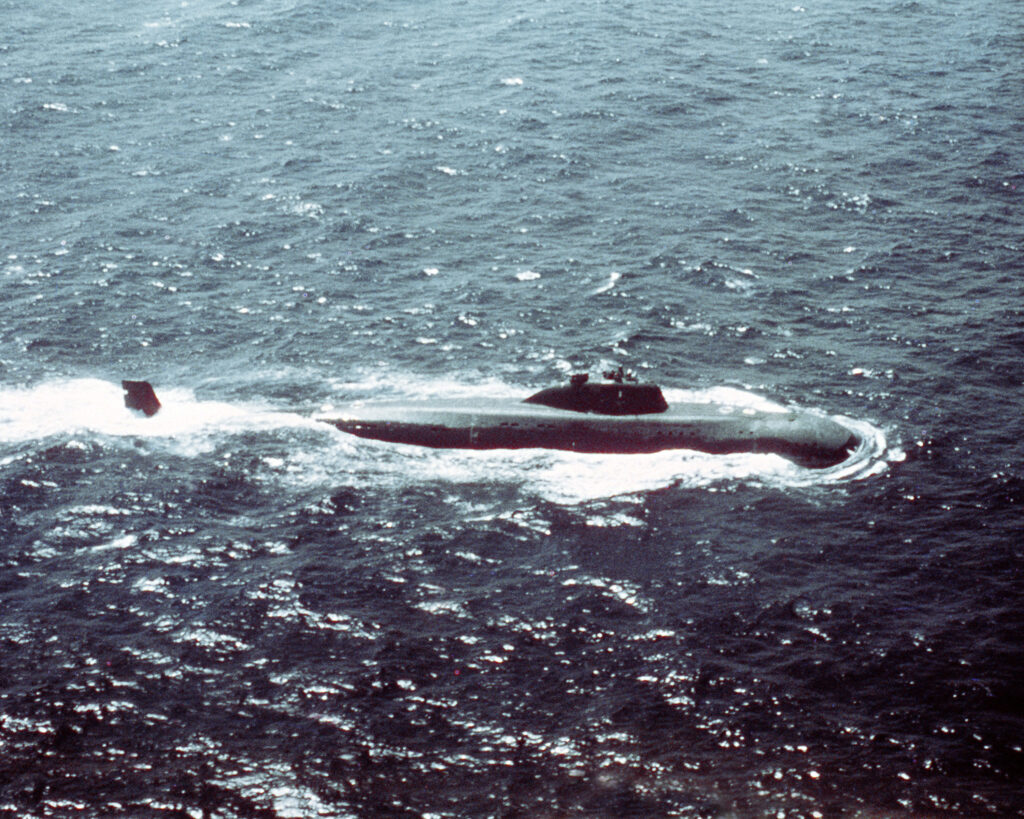Soviet nuclear submarine of project 671 "Ruff" / © US Department of Defense