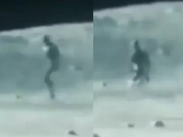 Chinese lunar rover filmed an alien on the moon 2