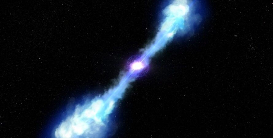 The collision of two neutron stars creates a space monster 9
