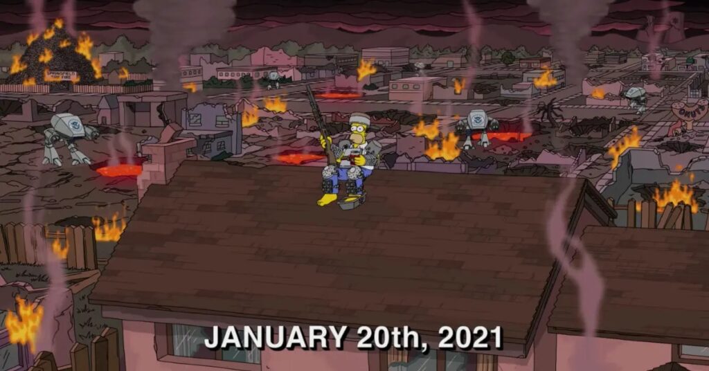 The Simpsons showed what 2021 will be like. The fans are praying that the sad footage doesn't become a prediction 15