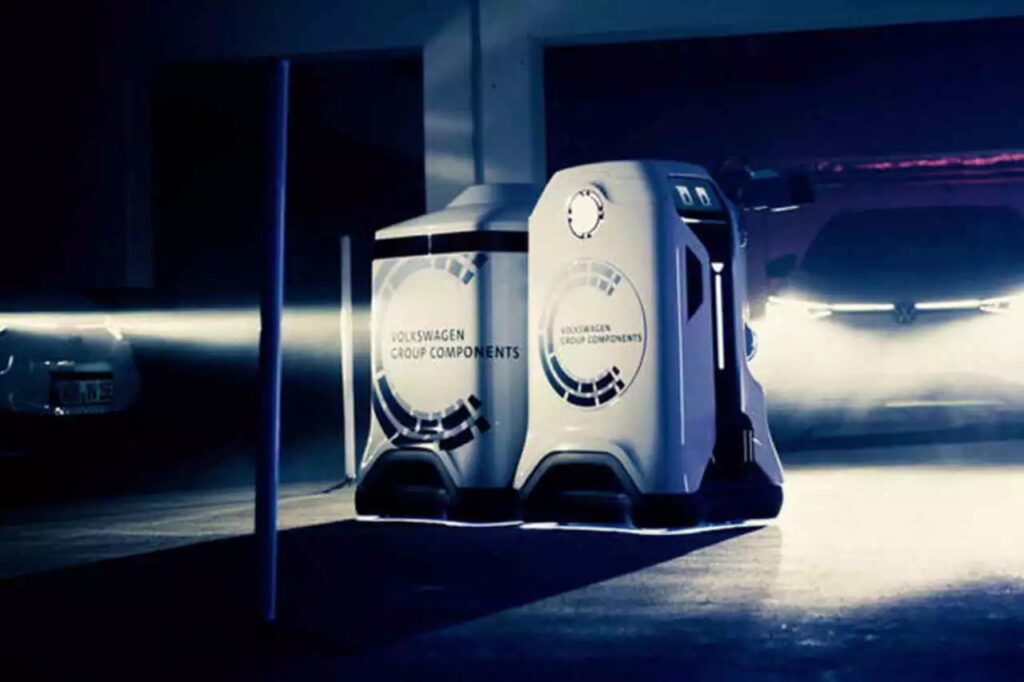 Volkswagen robot will autonomously charge cars: a working prototype presented 39