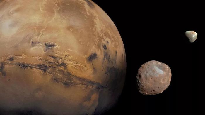 An unexplained wobble shifts the poles of Mars 1