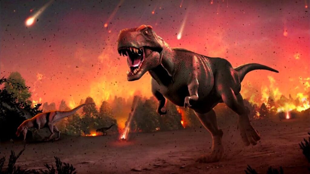 Ancient asteroid sent dinosaur bones into moon 5