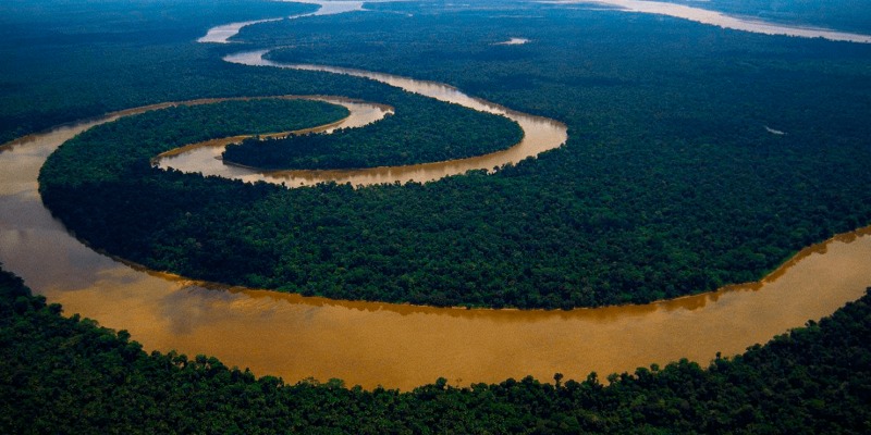 Aerial shot of Peru’s beautiful "Golden River". NASA reveals the ugly, shady reality behind the glow 1