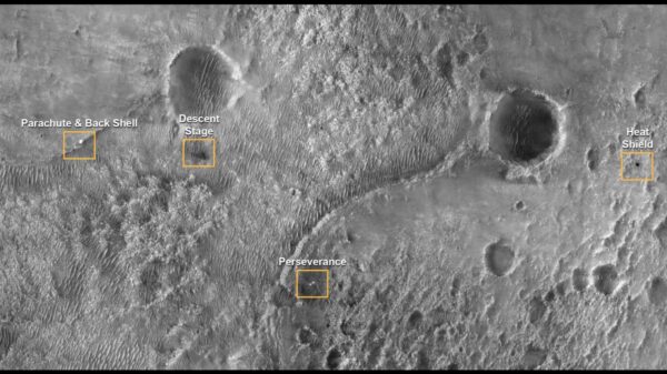 Strange objects captured by the camera of the Perseverance rover 1