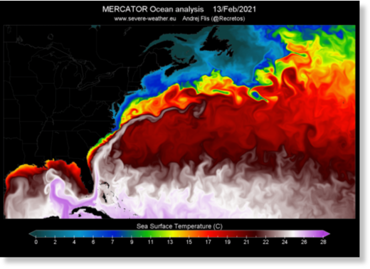Unusual oceanic anomaly discovered in the Gulf Stream is a sign of global climate change and New Ice Age Apocalypse? 10