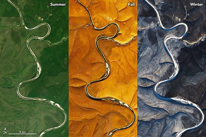 NASA finds mysterious stripes on satellite images over the Russian Arctic 3