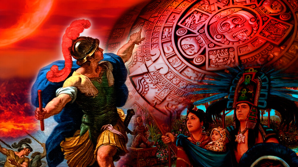 Collage source images taken from wikimedia.org, Deliciasprehispanicas.com and Hipwallpaper.com