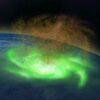 For the first time in history, a space hurricane over the North Pole was observed by scientists 14
