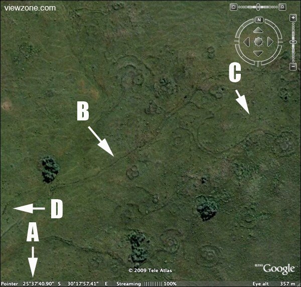 Coordinates of the metropolis on Google maps