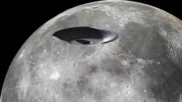 New unique video with huge UFOs on the Moon 20
