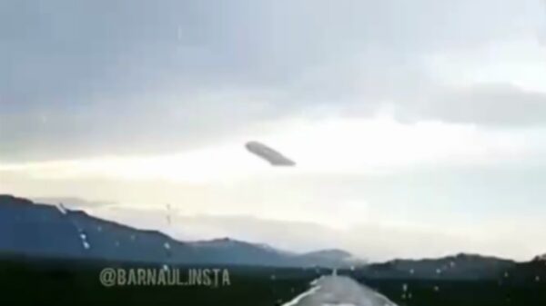 A giant UFO was captured above a village in the Altai republic, Russia 20