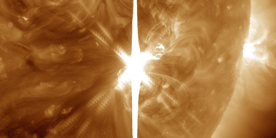 Recent solar flares have been directed toward Earth: A magnetic storm begins 1