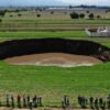 A giant sinkhole formed in Mexico and continues to grow, expanding dozens of meters every day 25
