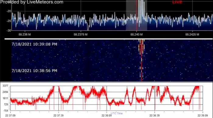 A very large object entered the Earth's atmosphere at night 2