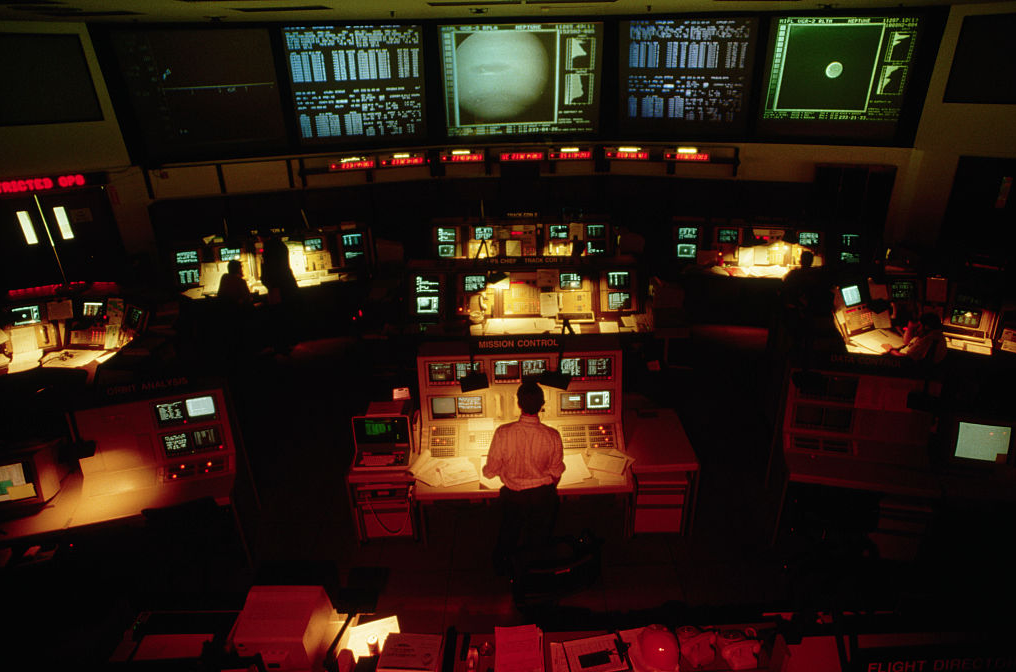 Voyager 2 Mission Control Center.  Foto © Getty Images / Roger Ressmeyer / Corbis / VCG