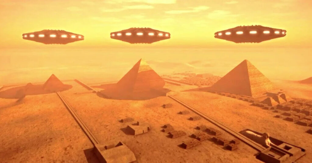A spaceship of the ancient gods and a city guarded by robots. What else could be under the pyramids of Egypt? What are the Egyptian authorities so carefully concealing? 1