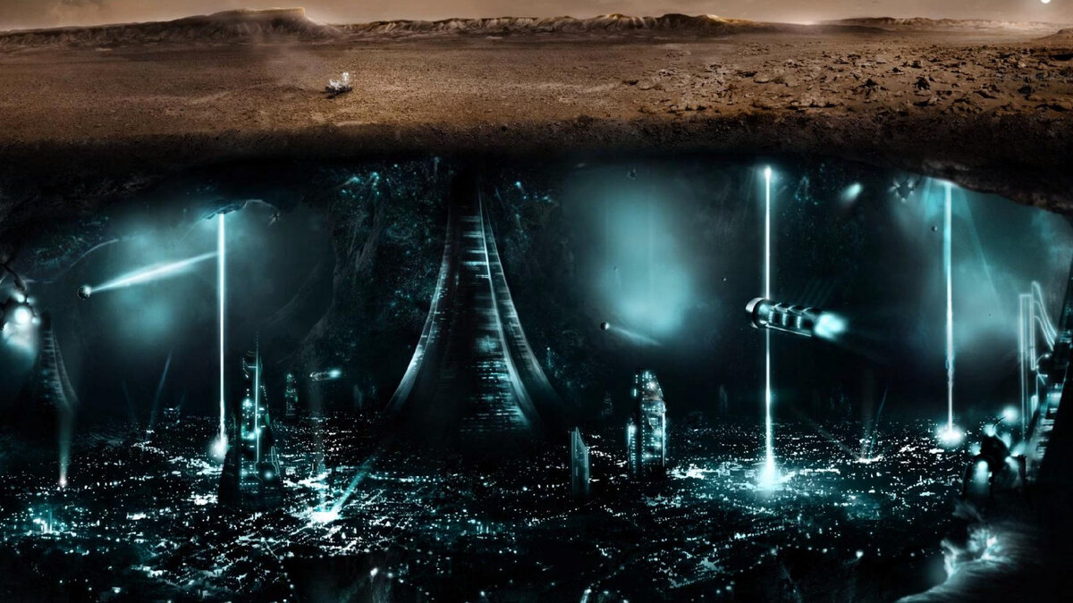 According to the specialist, autonomous underground cities function there.