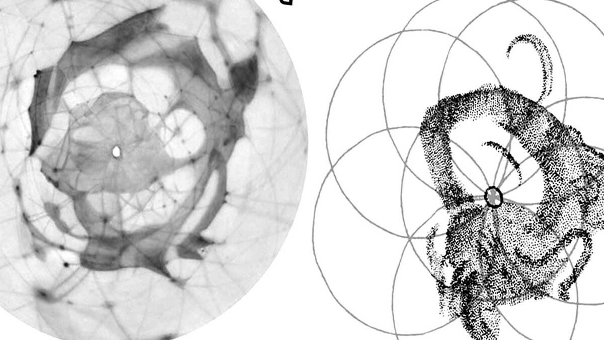 Mapa de Herschel do pólo sul de Marte