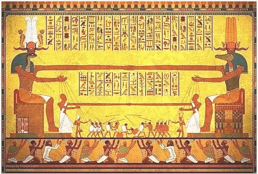 Masters of our planet: secret world government proceedings as depicted in an Ancient Egyptian fresco 1
