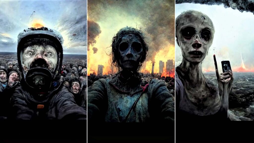 TikTok: KI-Account erstellt Bilder aus der Zukunft – Das wird das letzte Selfie auf Earth 1
