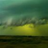 Spooky rare "phenomenon" in South Dakota: skies turned green due to severe windstorm 2