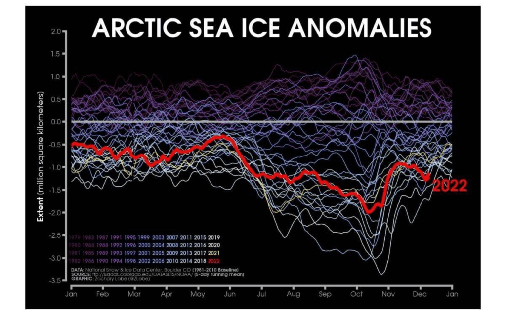 Polar ice caps stopped melting? Arctic sea ice continues to increase with an unusual distribution in parts of Antarctica 5