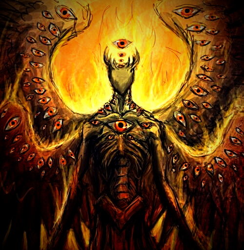 Ezekiel: The rims of these wheels are high and terrible and move before the sacred animals.