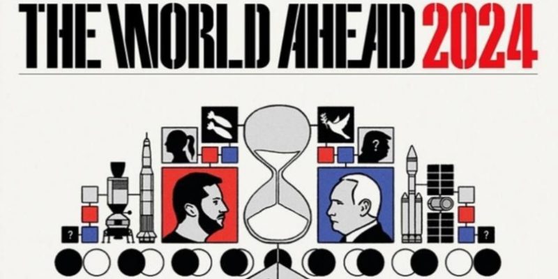 The new Economist cover: transcript of “The World in 2024” issue hinting that everything will depend on some kind of choice 1