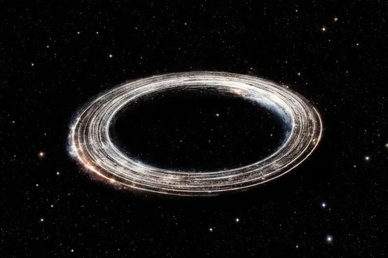 A Ring and an Arc in the Universe that shouldn't exist: inexplicable megastructure built by aliens? 1