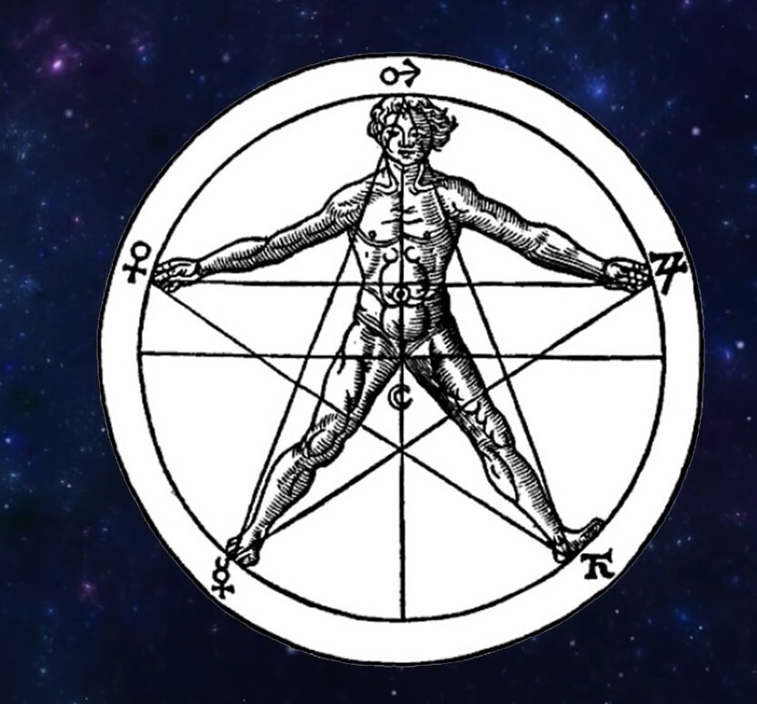 Ludzki pentagram.