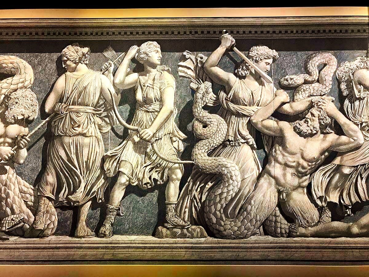 Titanomachy. Frieze of the Pergamon Altar.