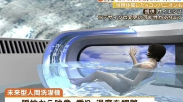 Human "Washing Machine": A capsule designed for rapid stress relief and disease treatment has been unveiled in Japan 8