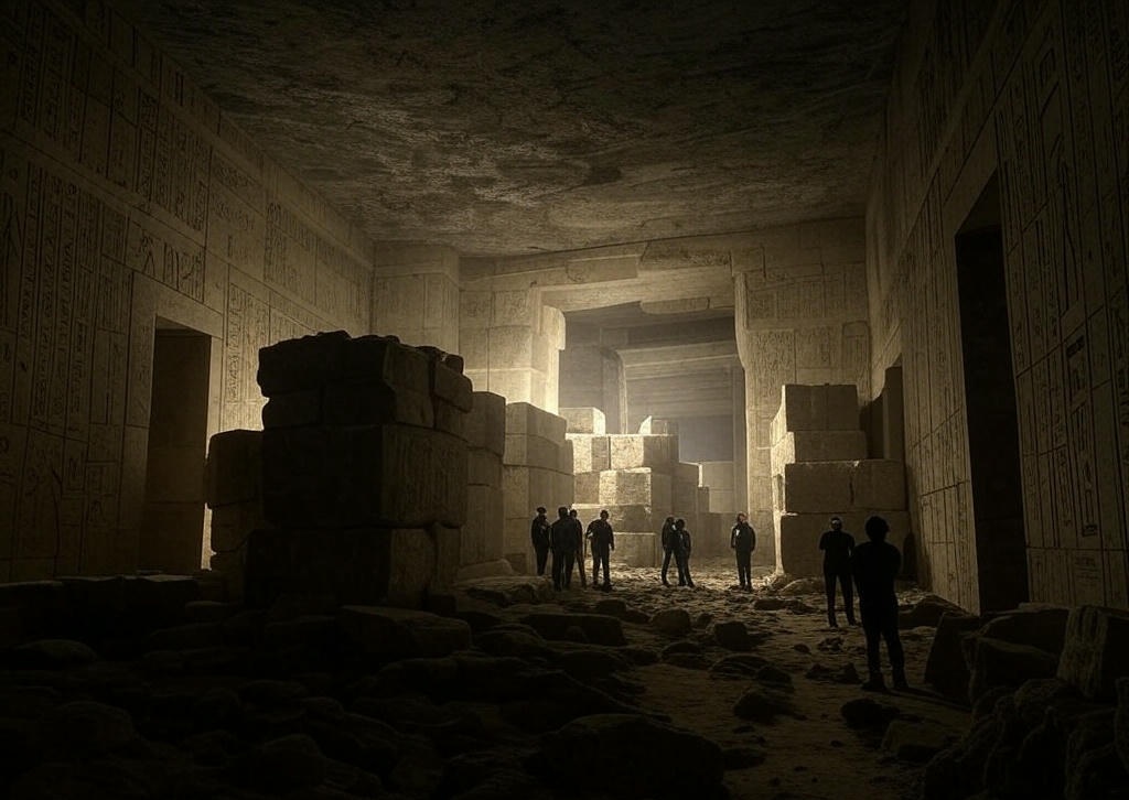 Wissenschaftler entdeckten eine riesige unterirdische Stadt unter den Pyramiden von Gizeh 1 Wissenschaftler entdeckten eine riesige unterirdische Stadt unter den Pyramiden von Gizeh 1